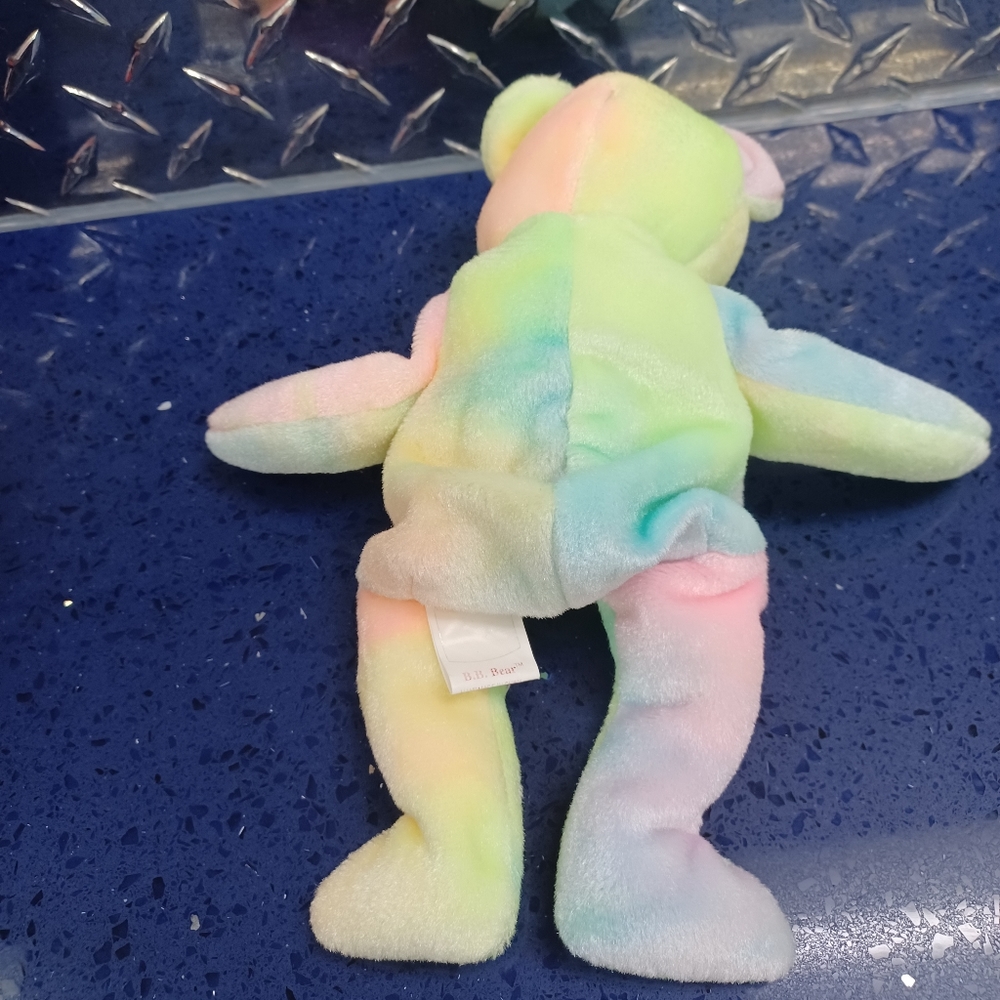 -Birthday Bear  “BB Bear” TY Beanie Baby – 1999 Original, RARE - Picture 7 of 10
